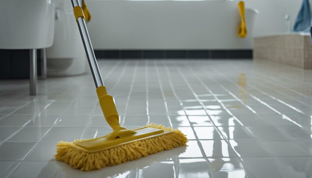 bathroom floor and tile cleaning